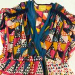 Maeve Anthropology Colorful Geometric Pattern Swimsuit Summer Cover-up 10 Photo 3