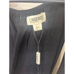 L'Agence  Francine Black Twist Midi Dress, Size S Photo 3