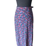 Laura Ashley Vintage Ditsy Tulip A-Line Maxi Skirt Photo 0