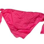 Mossimo S Hot Pink Low Rise Bikini Bottom Hipster Tie Side Accent Summer Beach Photo 1