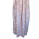 Laura Ashley Rare Vintage  Pinafore Floral Sleeveless Pink Dress Size 4 Photo 2