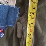 TNA Aritzia Green Straight Leg Cargo Patchwork Pants High Rise Reworked Women 0 Photo 10