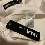 INA White Frill Hem midi dress size M Photo 6