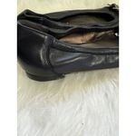 AGL Attilio Giusti Leombruni Black Leather Patent Ballet Flats Buckle Detail 8.5 Photo 3