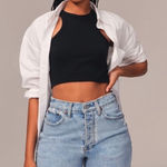 Abercrombie & Fitch  Curve Love 7 inch Dad short high-rise denim shorts☀️ Photo 0