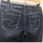 Silver Jeans Silver Aiko Kick Flare Dark Wash Cropped Jeans Sz 30 Capri Photo 3