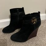 Tory Burch Alaina Wedge Ankle Booties Size 7.5 M Photo 0