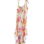 Pink and Yellow High Low Sundress Square Neckline Size M Photo 2