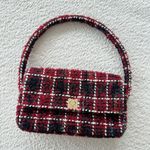 ANINE BING Nico Plaid Red Purse Photo 0