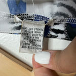 Laura Ashley  Trip Ready Knit Cardigan Large White Blue Black Button Front NWT Photo 4