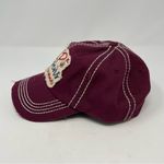Sip Happens It’s Okay to Wine Maroon Distressed Baseball Cap Hat Red Photo 6