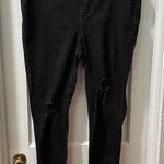 Old Navy  Black Distressed Rockstar Mid-Rise Jegging in 20T Photo 0