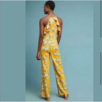 Anthropologie  | Varun Bahl Warbler Yellow Floral Jumpsuit NWT Size 12 Photo 2