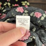 LA Hearts  Black Floral Top Open Front w/Tie Size Medium Photo 8