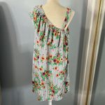 Harlow & Rose • boutique striped floral one shoulder ruffle dress Size M Photo 27