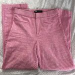 ZARA pink Gingham Trousers Photo 0