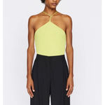 Frame NWOT  Women's‎ Neon Yellow Spaghetti Strap Tank Bodysuit Size Medium Photo 1