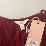 Sun & Shadow Nordstrom  Ruffle Tank Top Red Cordovan Small NEW Photo 6