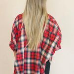 Apricot Lane Seasonal Stroll Plaid Button Down Top Photo 3