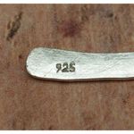 Art Deco Abstract Cross Bar STERLING 925 Statement Dangle Earrings Silver Photo 4