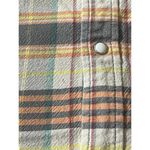 True Religion  Men's Pearl Snap Shirt Flannel Cotton Orange Tan XL Extra Large ST Photo 8