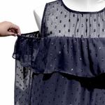 Old Navy Cold Shoulder Ruffle Sheer Top Photo 4