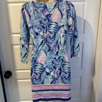 Lilly Pulitzer  Beacon Jersey Knit Fish Striped Shift Dress XS Photo 3