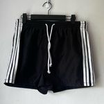Self Esteem Vintage Y2K  Black Nylon Striped Mini Athletic Shorts S Photo 0