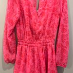 Francesca's Francesca’s Mi Ami Pink Floral Romper Photo 2