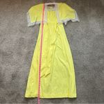 JC Penny JCPenney Yellow Maxi Dress with Lace Trim Photo 9