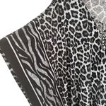 MICHAEL Michael Kors Black Leopard Animal Print Kaftan Tunic Beach Coverup 1X Photo 3