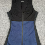 Rag and Bone Rag‎ & Bone Women's Sleeveless Zip Front Colorblock Tank Top Black Blue Size 8 Photo 0