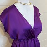 Soprano  Deep Purple Mini Dress V-Neck Feminine Lightweight Photo 4