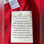 Hugo Buscati NWT Mini beautiful Red Dress SZ 8 100% Silk small split on … Photo 14