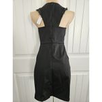 BCBGeneration Little Black Dress With Glass Bead Fringe At Shoulders Sz 0 NWT Photo 1