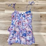 Cider  Floral Ruffle Layered Corset Mini Dress Women’s Small Photo 1