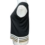 Ming Wang  Black Tan and White Striped  Sleeveless Top Sz XS Photo 4