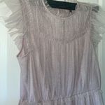 ALLSAINTS - Perri Metallic Nuk Pink Tulle Mini Dress Size US 10 New With Tags Photo 5