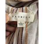 Prómesa EUC Promesa Multicolored Striped Jumpsuit Sleeveless Spaghetti Strap Size Large Photo 3