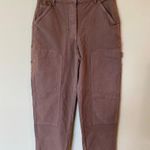 Wilfred Free High Rise Straight Leg Cargo Utility Pants Pink Women's Size 2 Photo 1