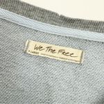 Free People X We The Free Camden Sweatshirt Oversized Poplin Blue Heather Photo 9