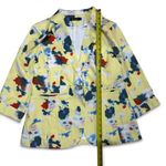 Floral Print Blazer Yellow Size L Photo 3