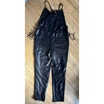 Free People Jumpsuit Womens XS New Years Black Tie Shiny Sequined Pantsuit Photo 10