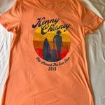 Kenny Chesney Concert Tee Orange Short Sleeve Tee Trip Around the Sun Tour 2018 Size undefined Photo 0