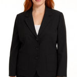 kim rogers  Black Petite Blazer Suit Jacket 16P Photo 0