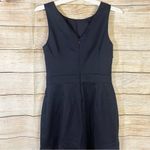 Banana Republic  sheath navy dress with frill hem women’s Size 4 Photo 9