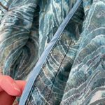 Allison Daley Art To Wear Colorful Semi Sheer Blouse Size XL Photo 6