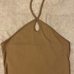 Heart and Hips Brown Halter Top Photo 0