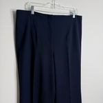 Talbots NWT Providence Pants In Navy Flare Leg Flat Front Size 16 Workwear Photo 6