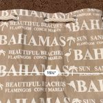 Bahamas Drawstring Rope Beige Backpack Pouch Tote Vacation Beach Bag Photo 4